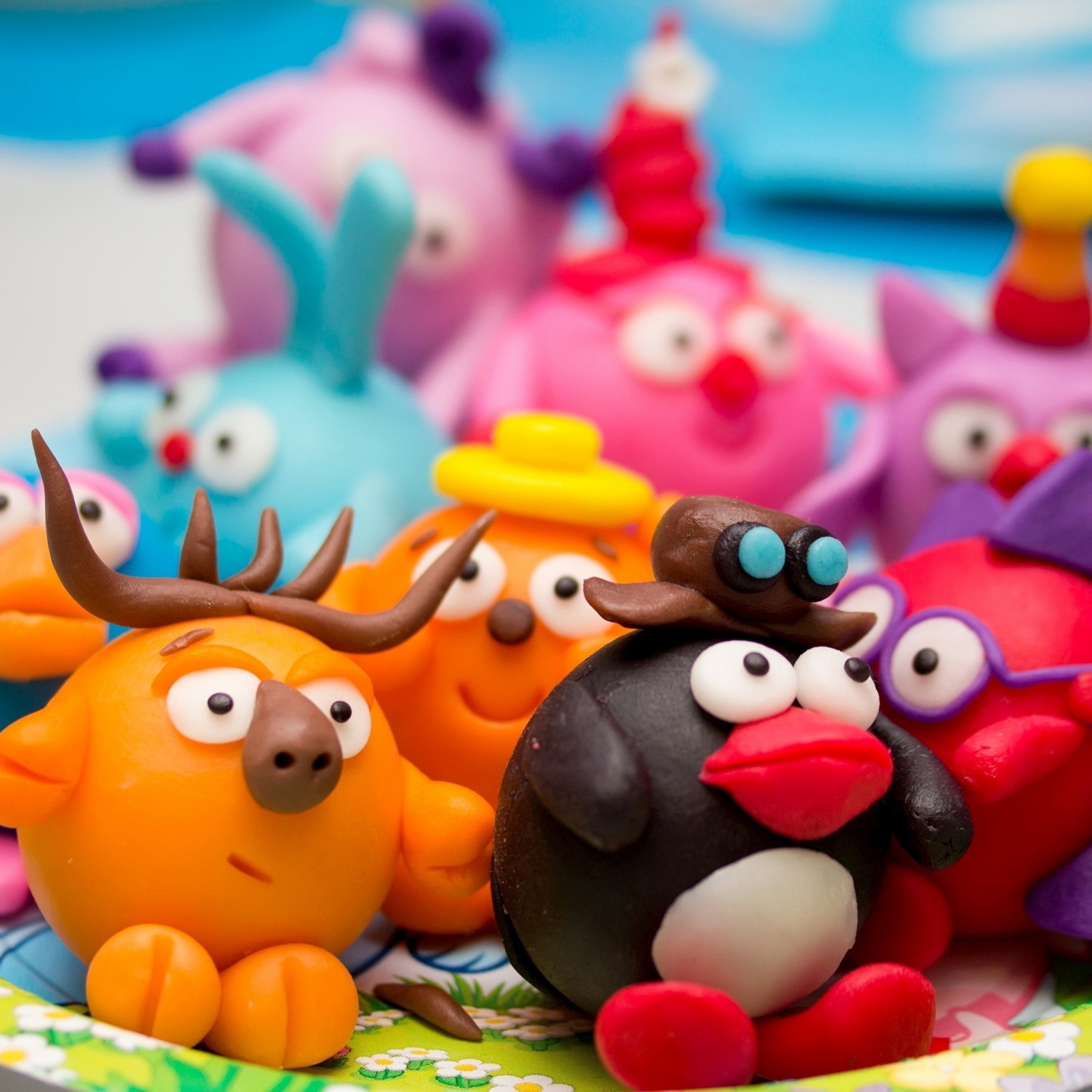 Das Plasticine Figurines Wallpaper 2048x2048