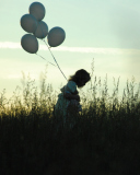 Screenshot №1 pro téma Little Girl With Balloons 128x160