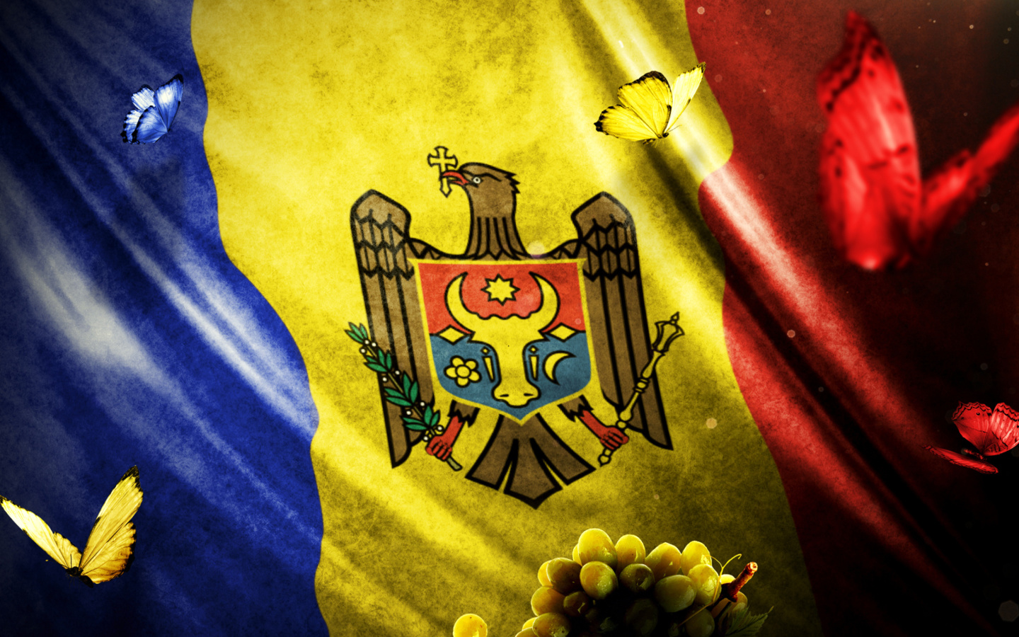 Screenshot №1 pro téma Moldova Flag 1440x900