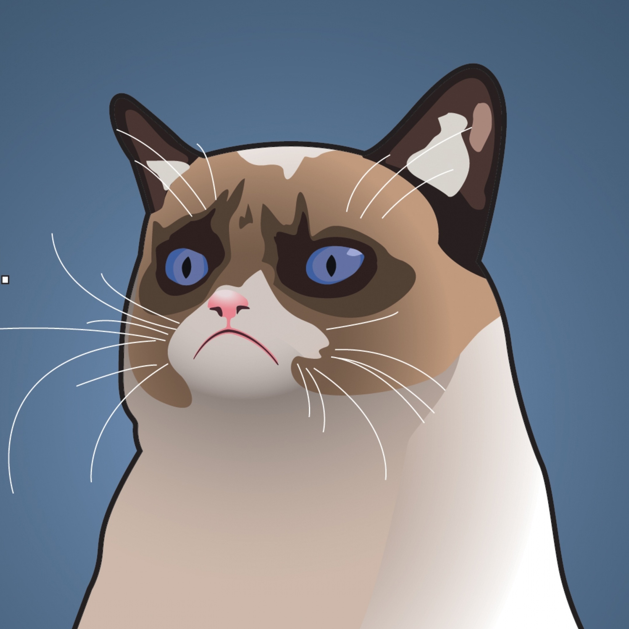 Обои Grumpy Cat, Oh Great Im a Background 2048x2048