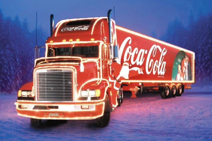 Coca Cola Christmas Truck wallpaper