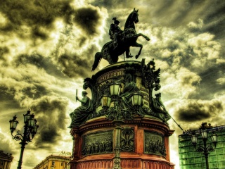Screenshot №1 pro téma Monument to Nicholas I in Saint Petersburg 320x240