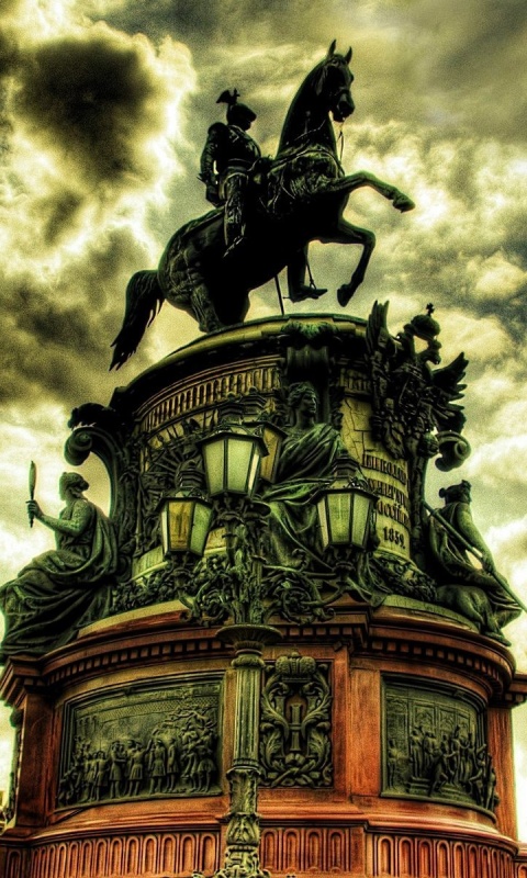 Screenshot №1 pro téma Monument to Nicholas I in Saint Petersburg 480x800