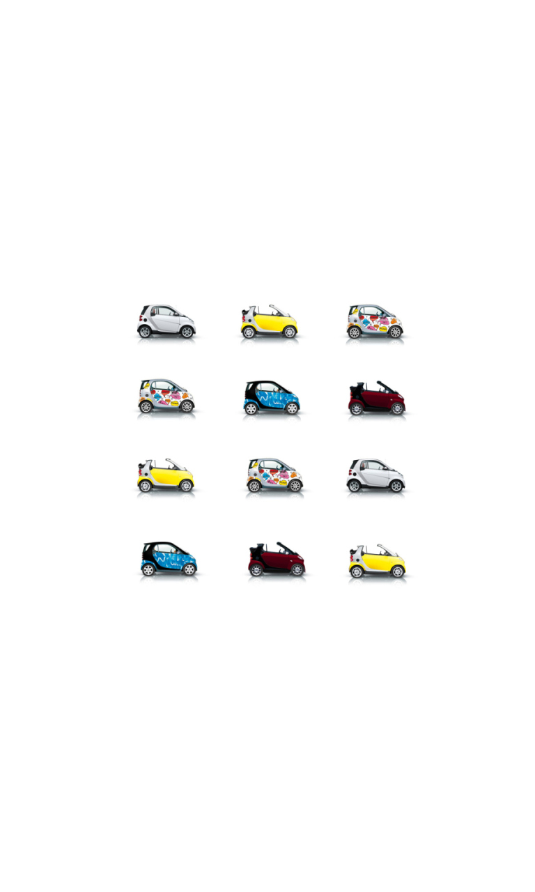 Sfondi Mini Smart Cars 768x1280