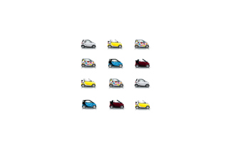 Kostenloses Mini Smart Cars Wallpaper für Android, iPhone und iPad