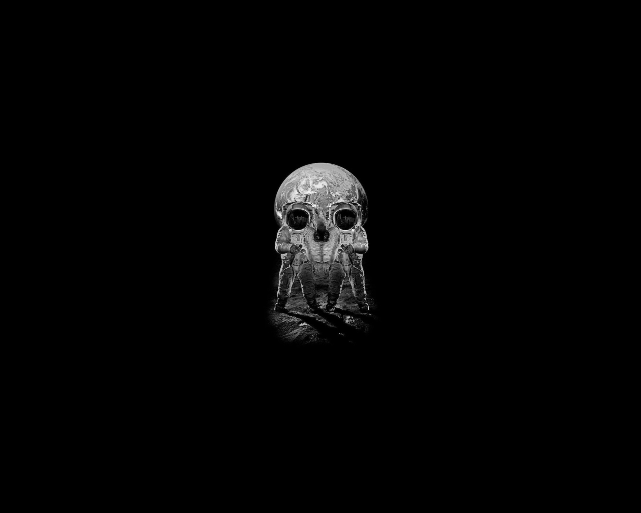 Fondo de pantalla Skull - Optical Illusion 1280x1024