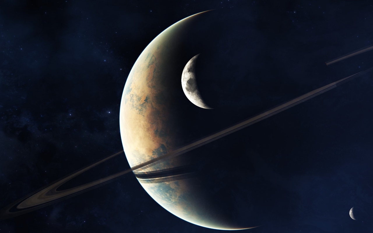 Screenshot №1 pro téma Planets In Space 1280x800