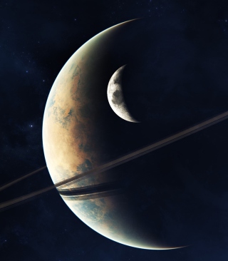Planets In Space - Obrázkek zdarma pro Nokia Asha 300