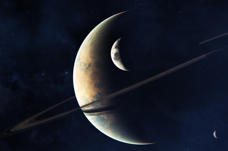 Das Planets In Space Wallpaper