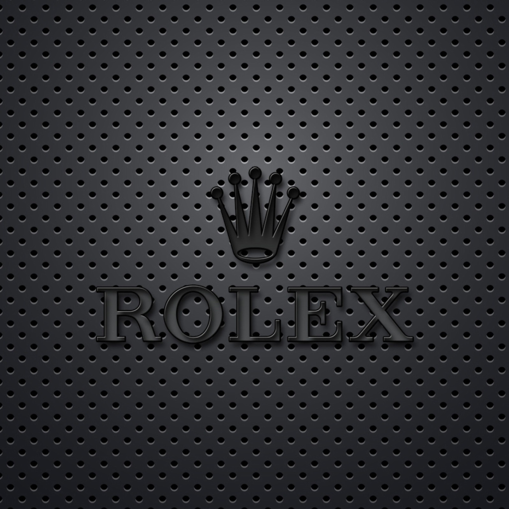 Rolex Dark Logo wallpaper 1024x1024