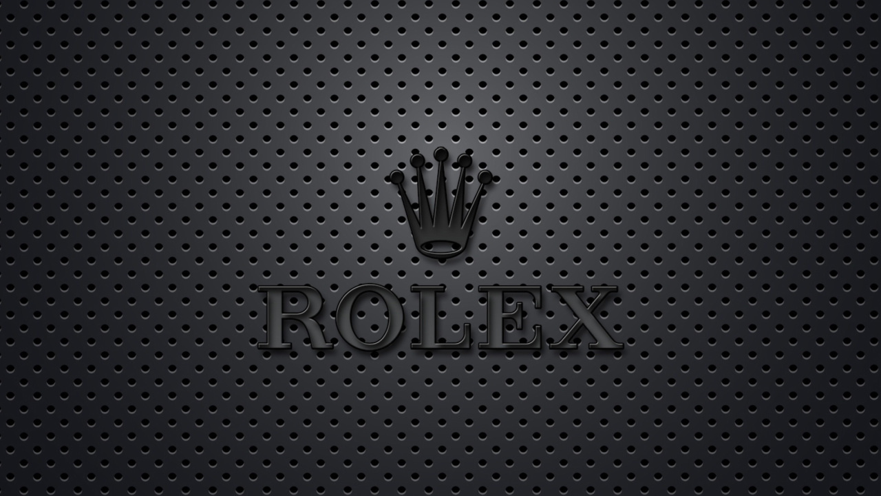 Обои Rolex Dark Logo 1280x720