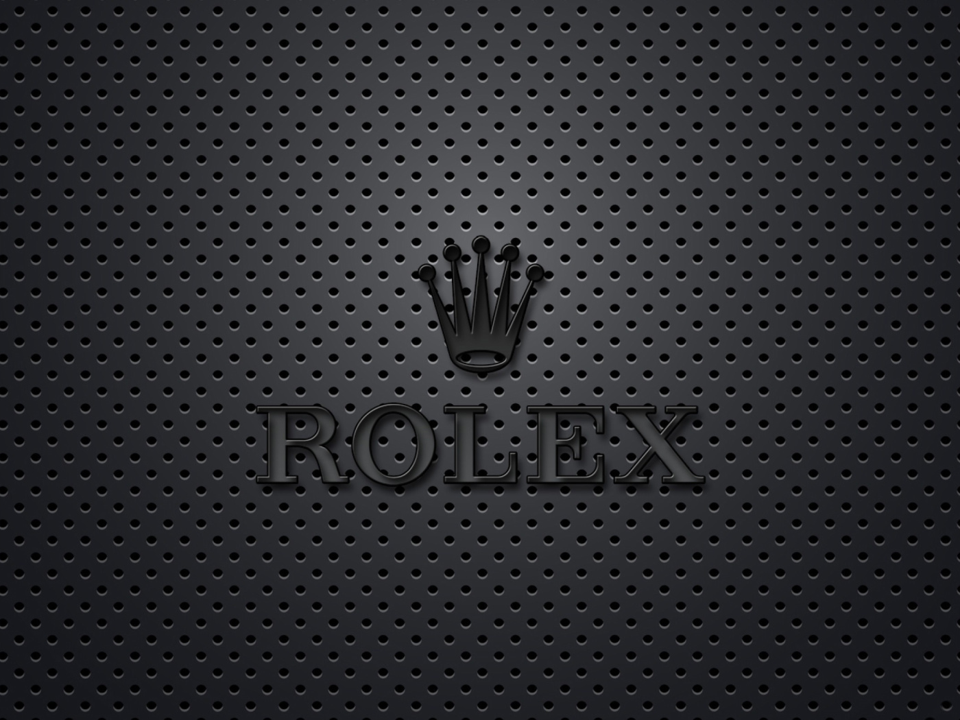 Обои Rolex Dark Logo 1400x1050
