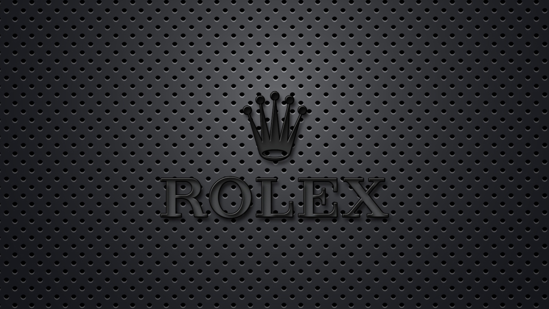 Обои Rolex Dark Logo 1920x1080