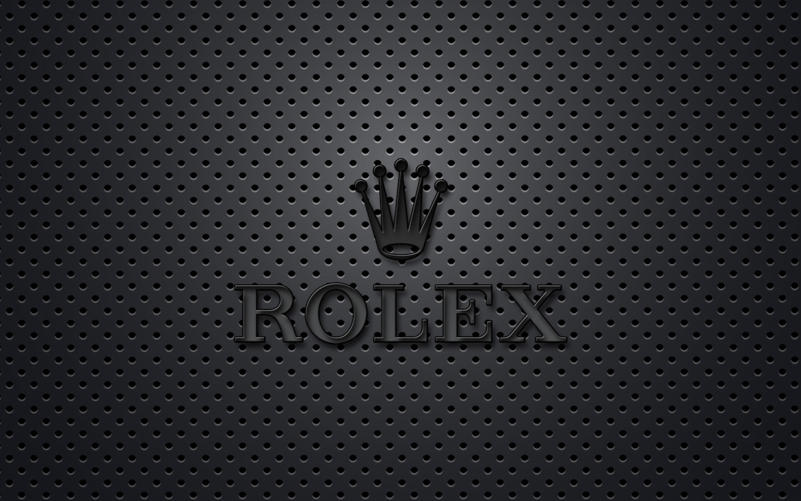 Обои Rolex Dark Logo 2560x1600
