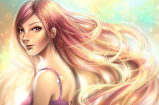 Girl Art Background for Android, iPhone and iPad