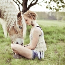 Screenshot №1 pro téma Blonde Girl And Her Horse 128x128
