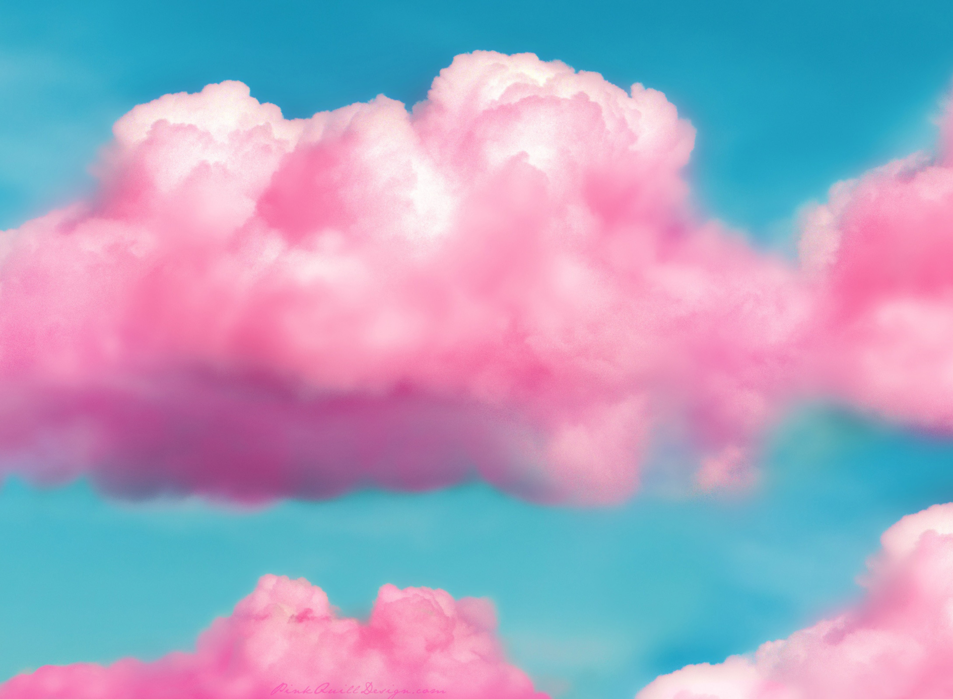 Sfondi Pink Fluffy Clouds 1920x1408