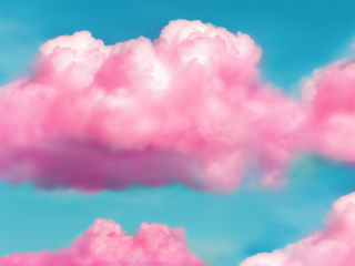 Sfondi Pink Fluffy Clouds 320x240