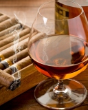 Fondo de pantalla Cognac vs Cigars 128x160