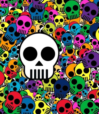Skull Print - Obrázkek zdarma pro iPhone 5C
