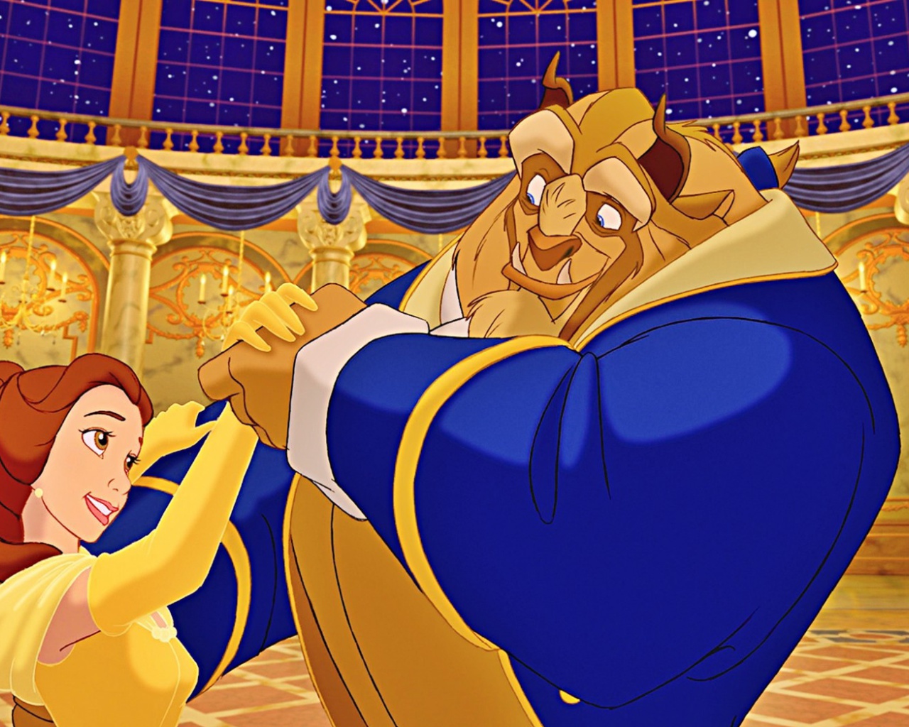 Das Beauty and The Beast Wallpaper 1280x1024