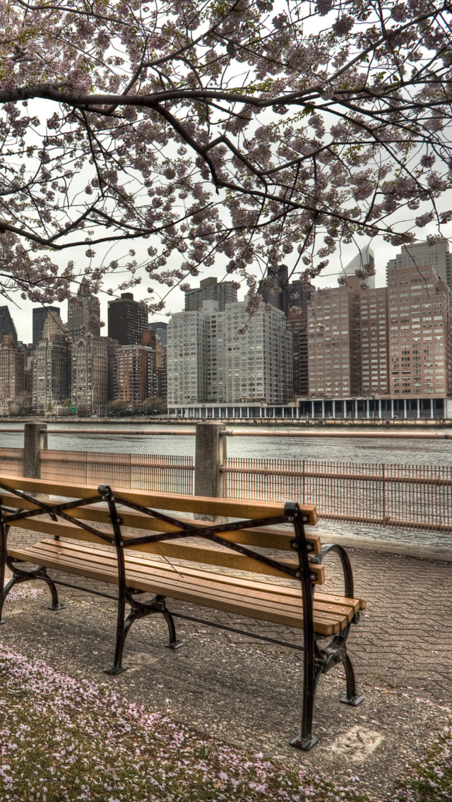 Das Roosevelt Island, New York Wallpaper 640x1136