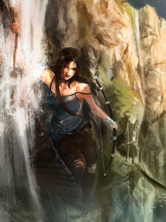 Lara Croft Tomb Raider wallpaper 240x320