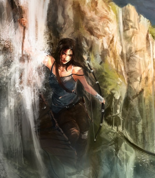 Lara Croft Tomb Raider papel de parede para celular para Nokia Asha 306