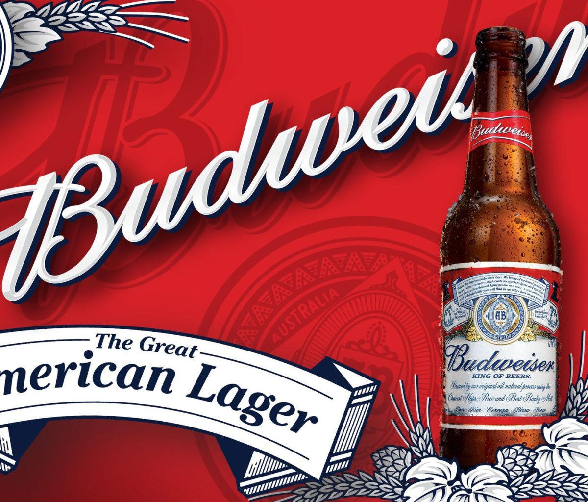 Fondo de pantalla Budweiser Lager Beer Brand 1200x1024