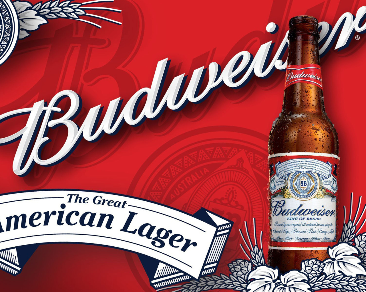 Budweiser Lager Beer Brand screenshot #1 1280x1024