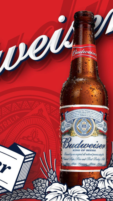 Das Budweiser Lager Beer Brand Wallpaper 360x640