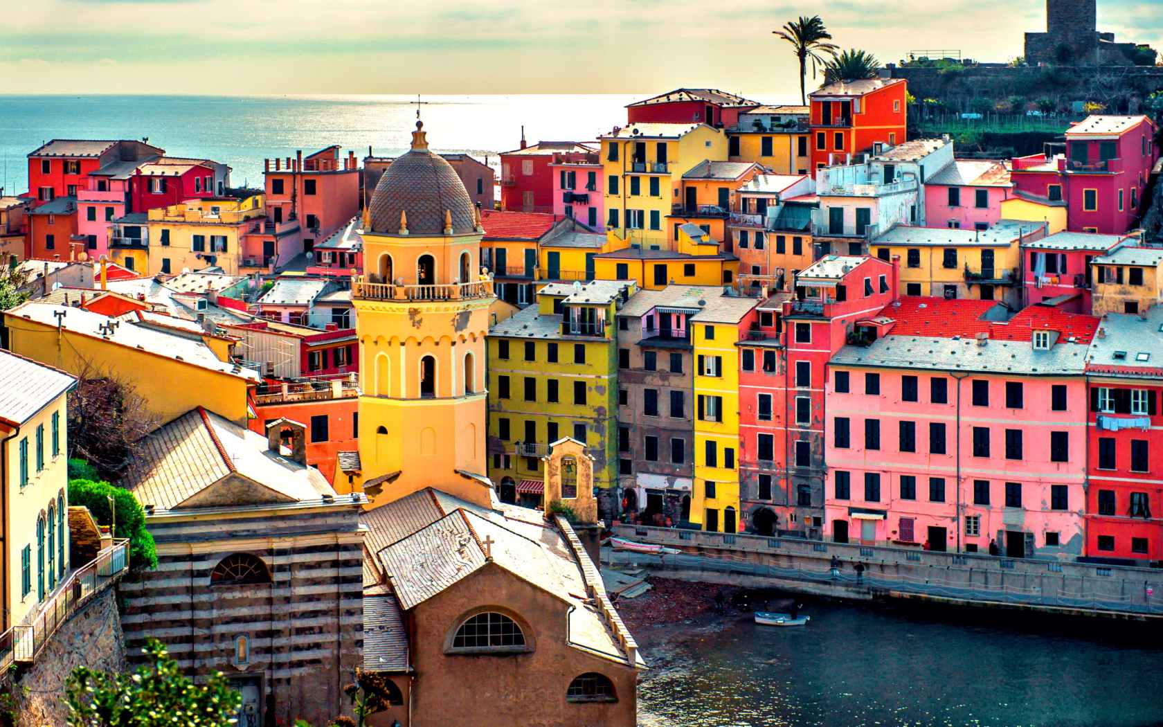 Screenshot №1 pro téma Colorful Italy City 1680x1050