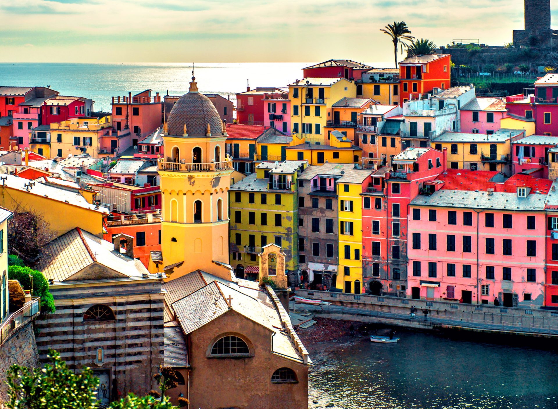 Das Colorful Italy City Wallpaper 1920x1408