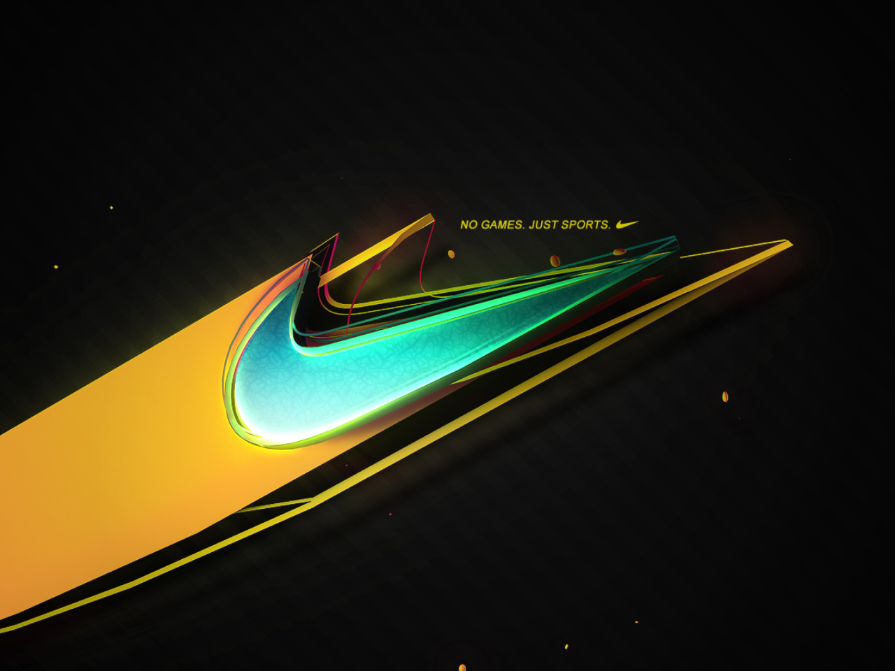 Das Nike - No Games, Just Sports Wallpaper 1280x960