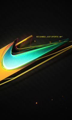 Das Nike - No Games, Just Sports Wallpaper 240x400