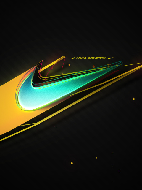 Sfondi Nike - No Games, Just Sports 480x640