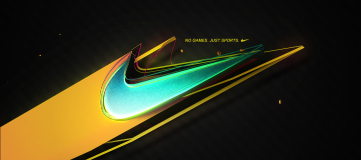 Das Nike - No Games, Just Sports Wallpaper 720x320
