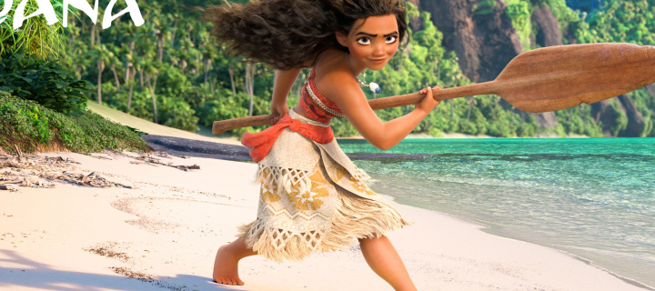 Moana 3D Cartoon wallpaper 720x320