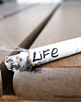 Life burns with cigarette - Obrázkek zdarma pro 640x1136