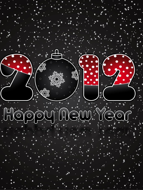 Happy New Year wallpaper 480x640