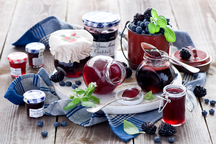 Sfondi Blueberries and Blackberries Jam
