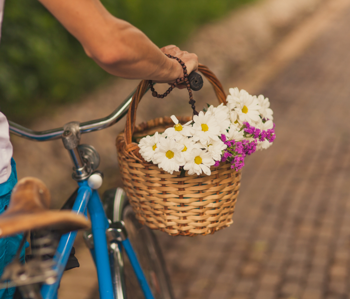 Screenshot №1 pro téma Flowers In Bicycle Basket 1200x1024