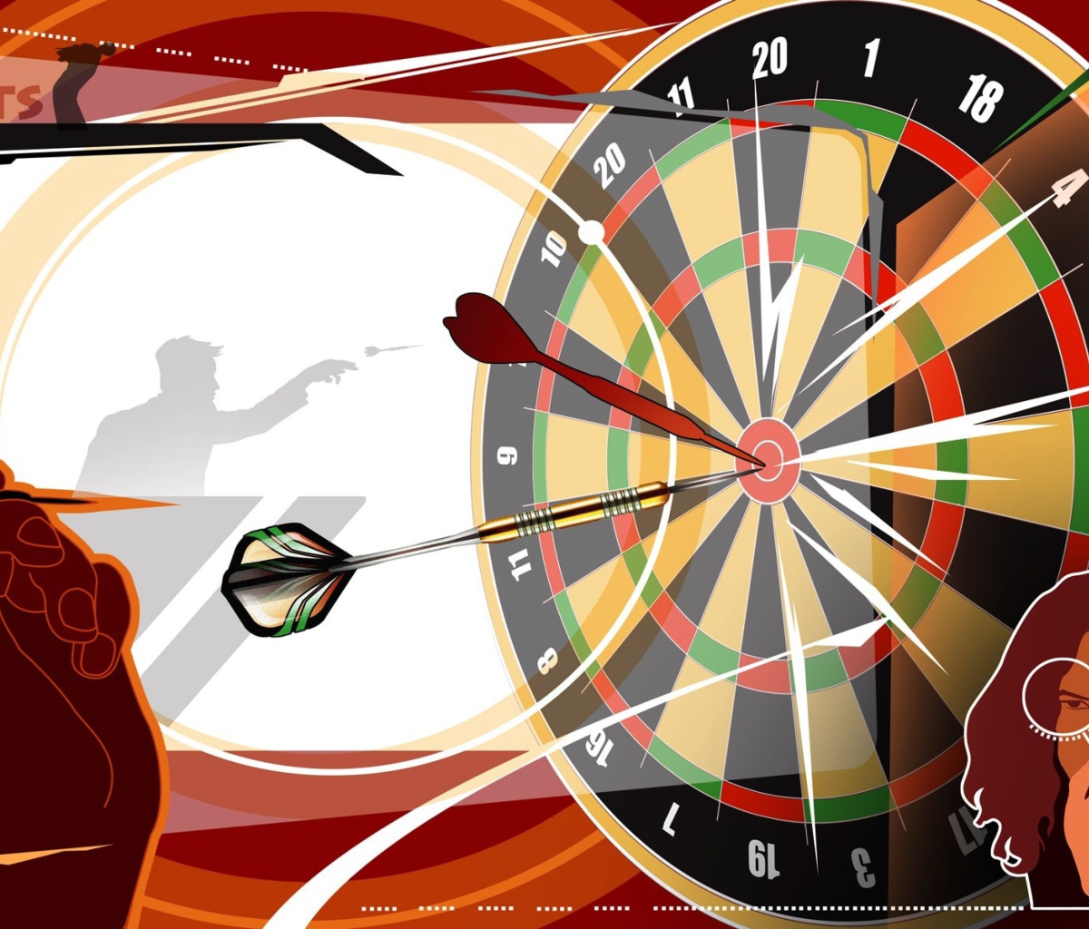 Screenshot №1 pro téma Darts Background 1200x1024