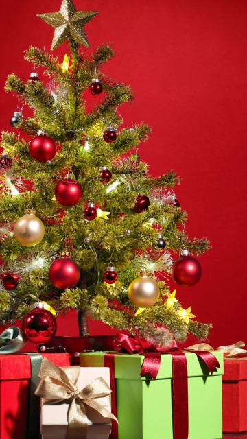 Das Christmas Tree Wallpaper 360x640