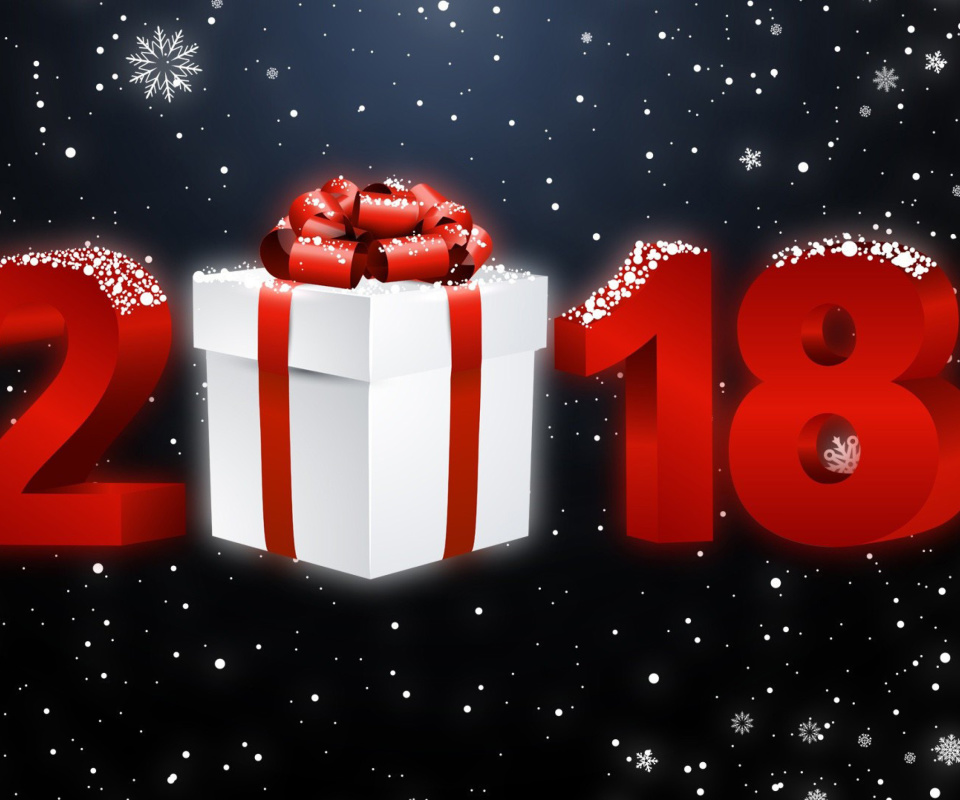 Fondo de pantalla New Year 2018 Greetings Card 960x800