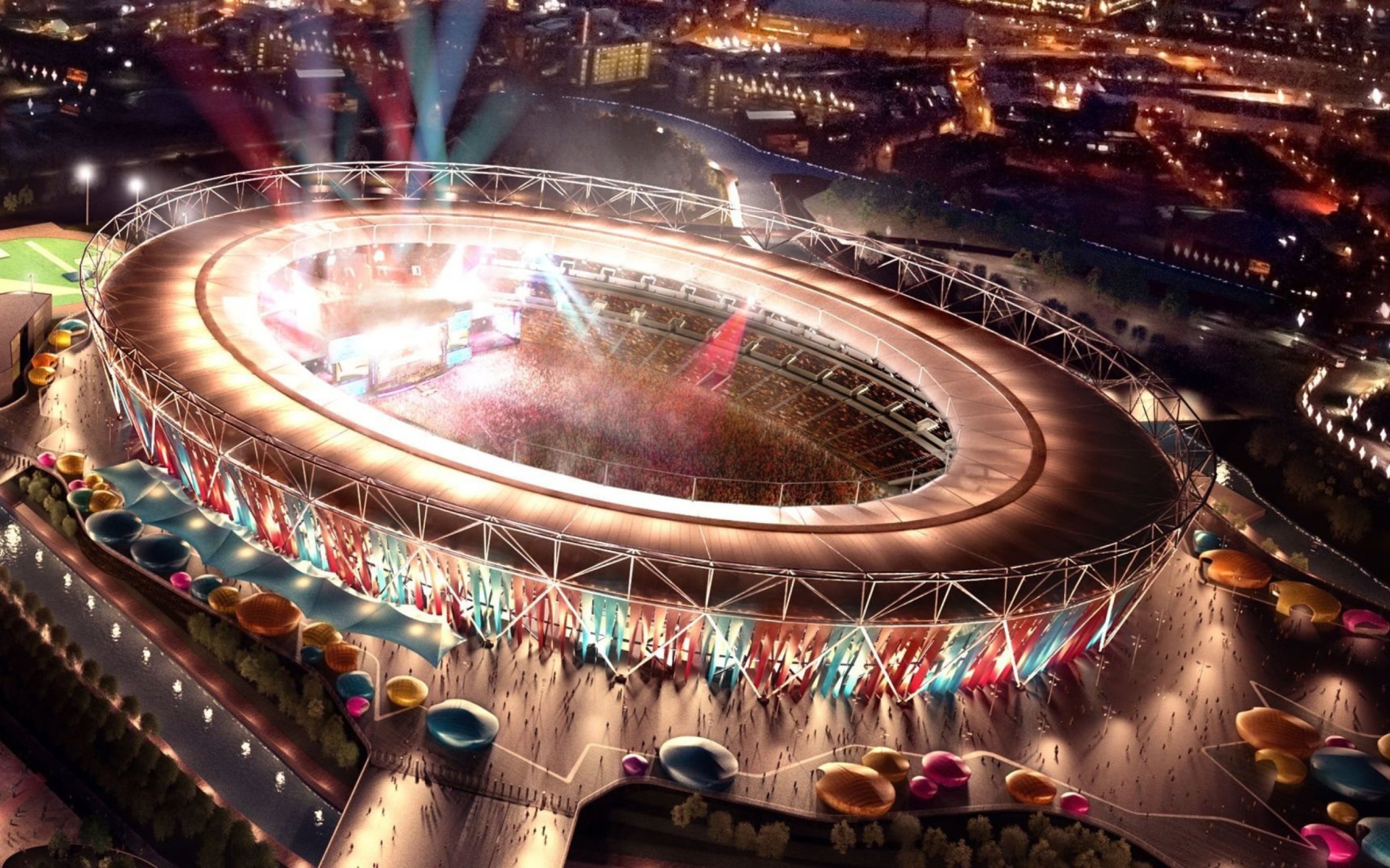 Das London Olympic Stadium Wallpaper 1920x1200