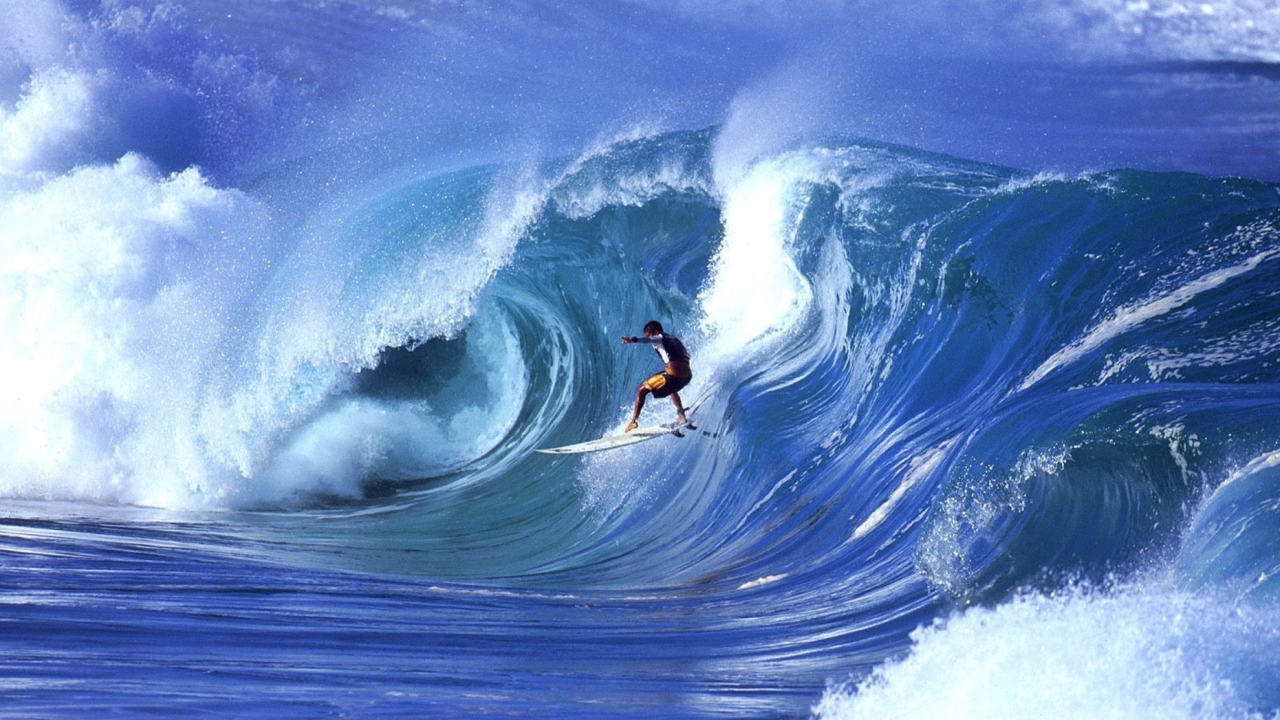 Screenshot №1 pro téma Water Waves Surfing 1280x720