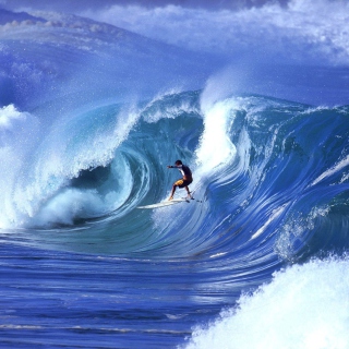 Kostenloses Water Waves Surfing Wallpaper für 1024x1024