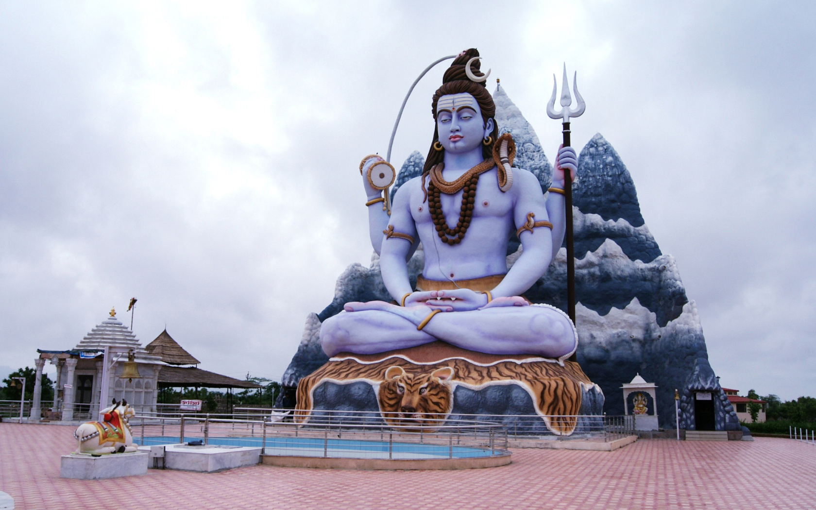 Обои Lord Shiva in Mount Kailash 1680x1050