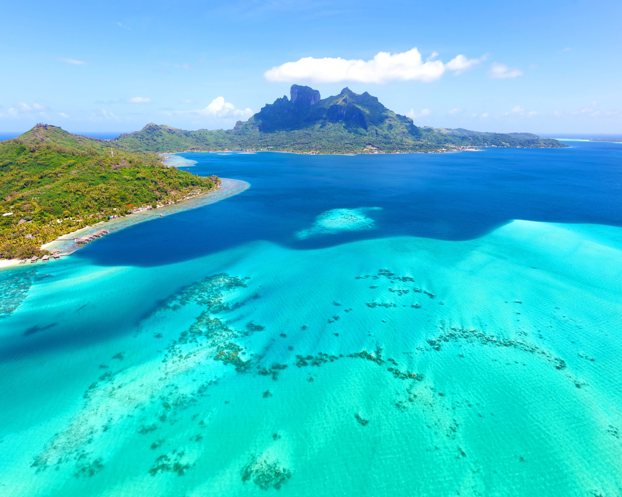 Screenshot №1 pro téma Colombier Beach on Tropical Island St Barth 1280x1024